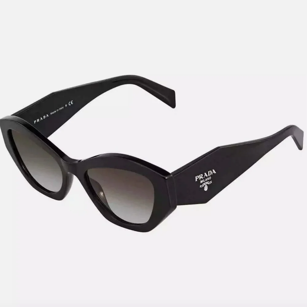 Prada Grey 53mm Cat Eye Ladies Sunglasses - Picture 1 of 3